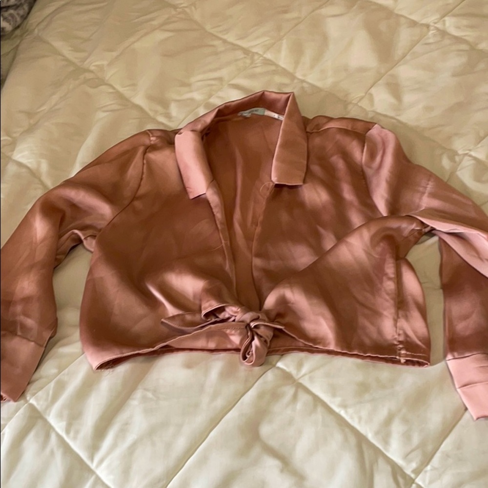 Urban Outfitters Tie Front Top